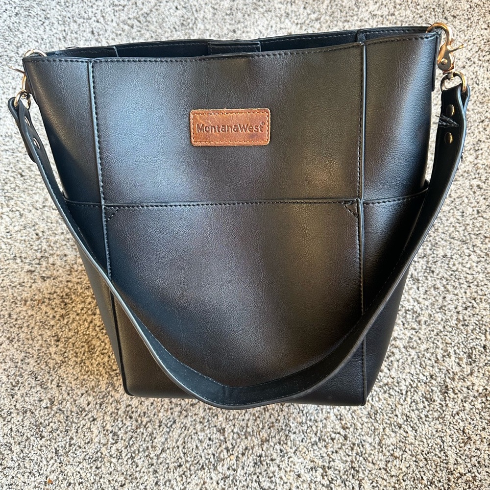 Montana West Black Bucket Bag